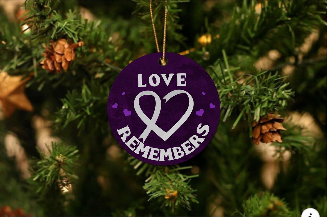 Alzheimer's Christmas Ornament 