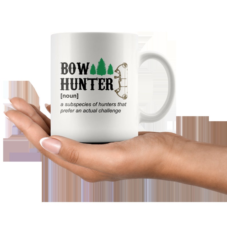Bow Hunter Definition Mug, Bow Hunter Gift, Gift for Hunter, Deer