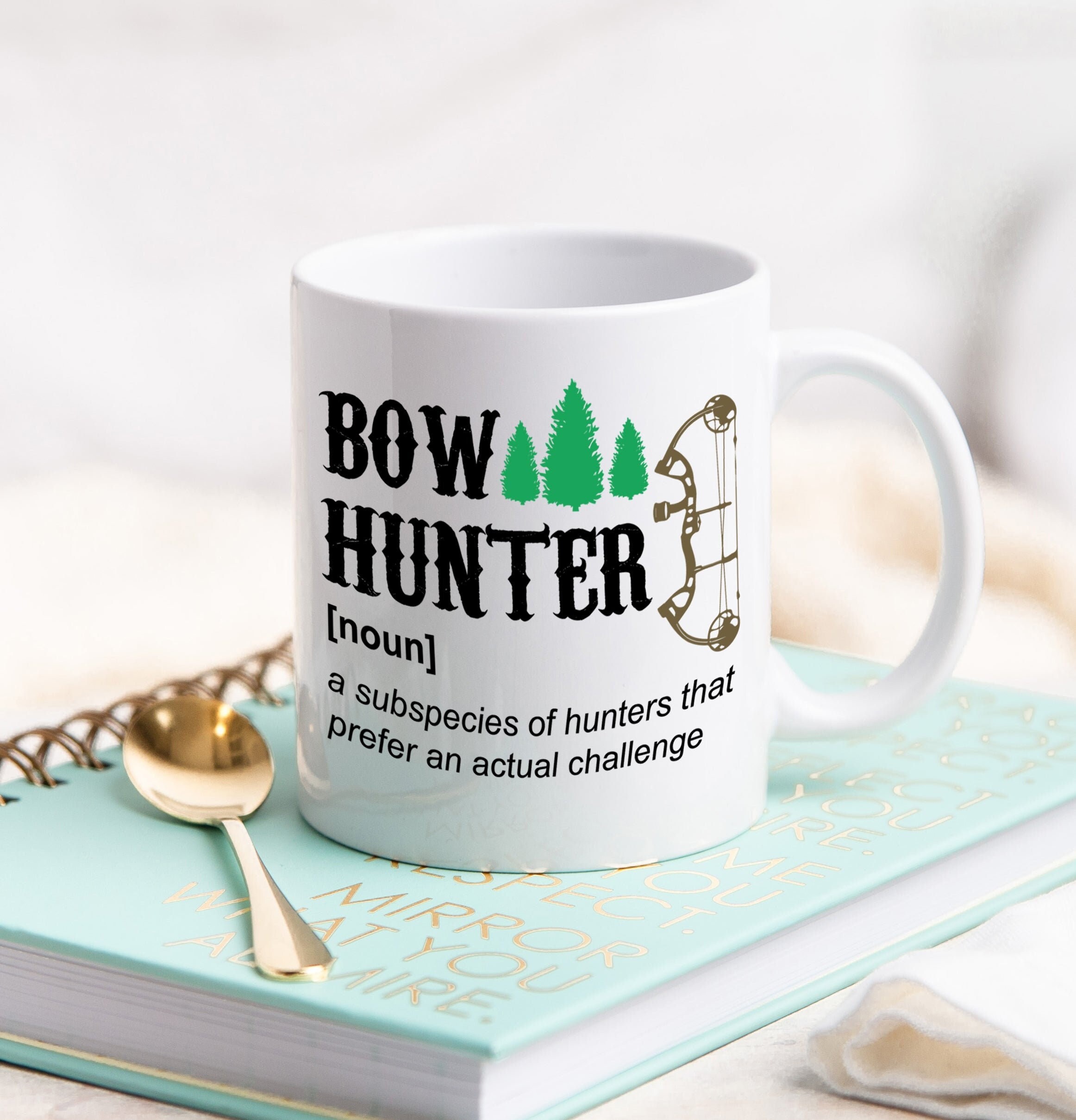 Bow Hunter Definition Mug, Bow Hunter Gift, Gift for Hunter, Deer