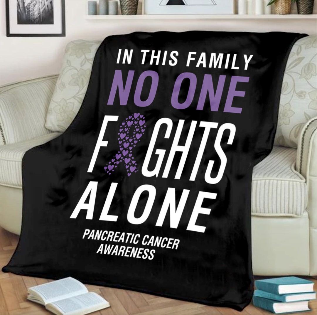 Pancreatic Cancer Blanket Etsy