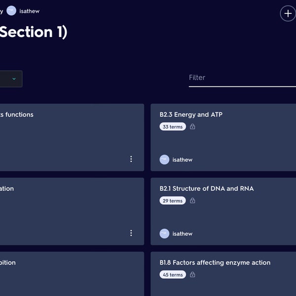 AQA A Level Biology Quizlet Passwords