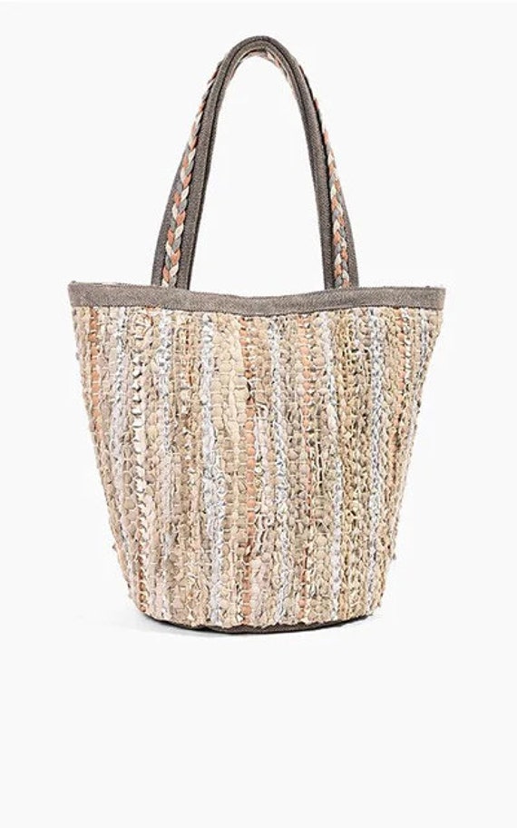 Reusable Shopping Totes  Recycled Metallic Designer Bags