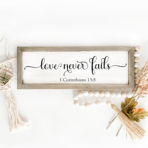 El amor nunca falla 3.0 1 Corintios 13:8 SVG PNG Descarga digital Silueta Cricut, Svg religioso, Svg cristiano, Svg de regalo, Svg de la Biblia