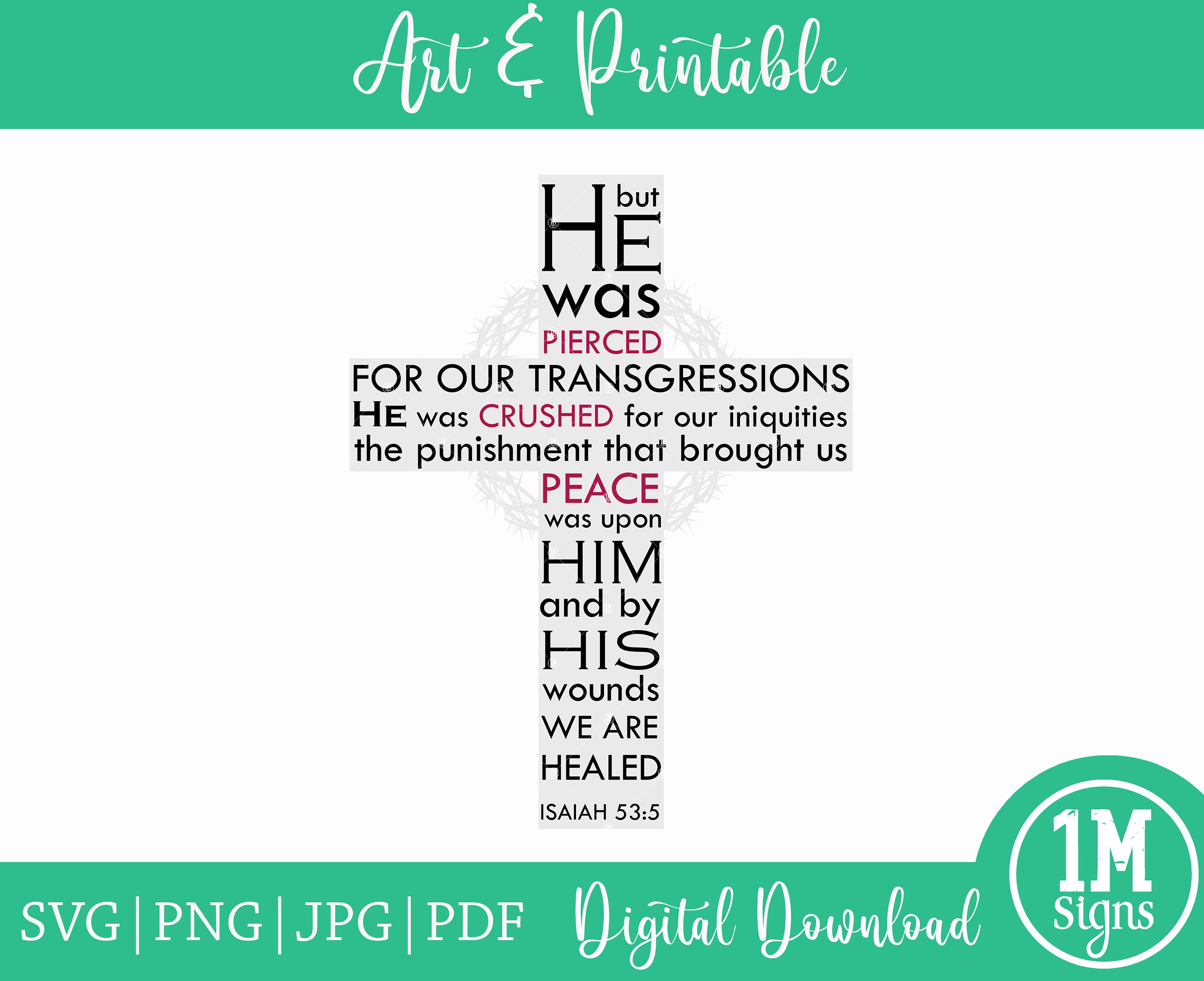 Society6 iPhone4/4S,5用 Isaiah 53 - Easter | The cross Isaiah 53:4 Inspirational Image