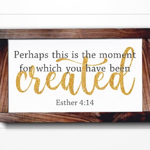 Quizás este sea el momento SVG Esther 4:14 SVG Png Jpg, Pdf, Silueta, Cricut, Svg religioso, Svg de cruz, Svg de Jesús, Svg de la Biblia