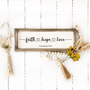 Glaube Hoffnung Liebe SVG PNG Pdf Jpg 1 Korinther 13:13 Digitaler Download Silhouette Cricut, Religiöse SVG