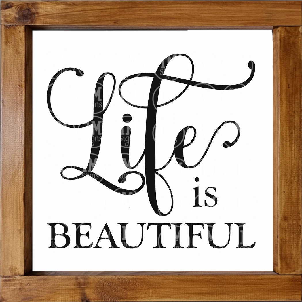 Life is Beautiful SVG Beautiful Life SVG Png Jpg Pdf Digital Etsy
