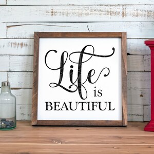 La vita è bella SVG Bella vita SVG Png Jpg Pdf Download digitale Silhouette Cricut, cartello fattoria Svg, file di taglio, file di stampa