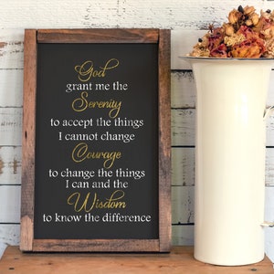 Serenity gebed SVG, wijsheid SVG, moed SVG, gebed afbeelding, gebed afdrukken