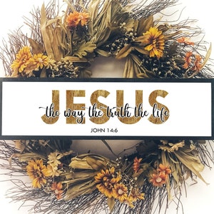 Jesus The Way The Truth The Life Bible Verse John 14:6 SVG PNG JPG Pdf