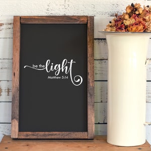 Sé La Luz SVG Mateo 5:14 SVG Png Jpg, Pdf, Silueta, Cricut, Svg Religioso, Svg De La Biblia