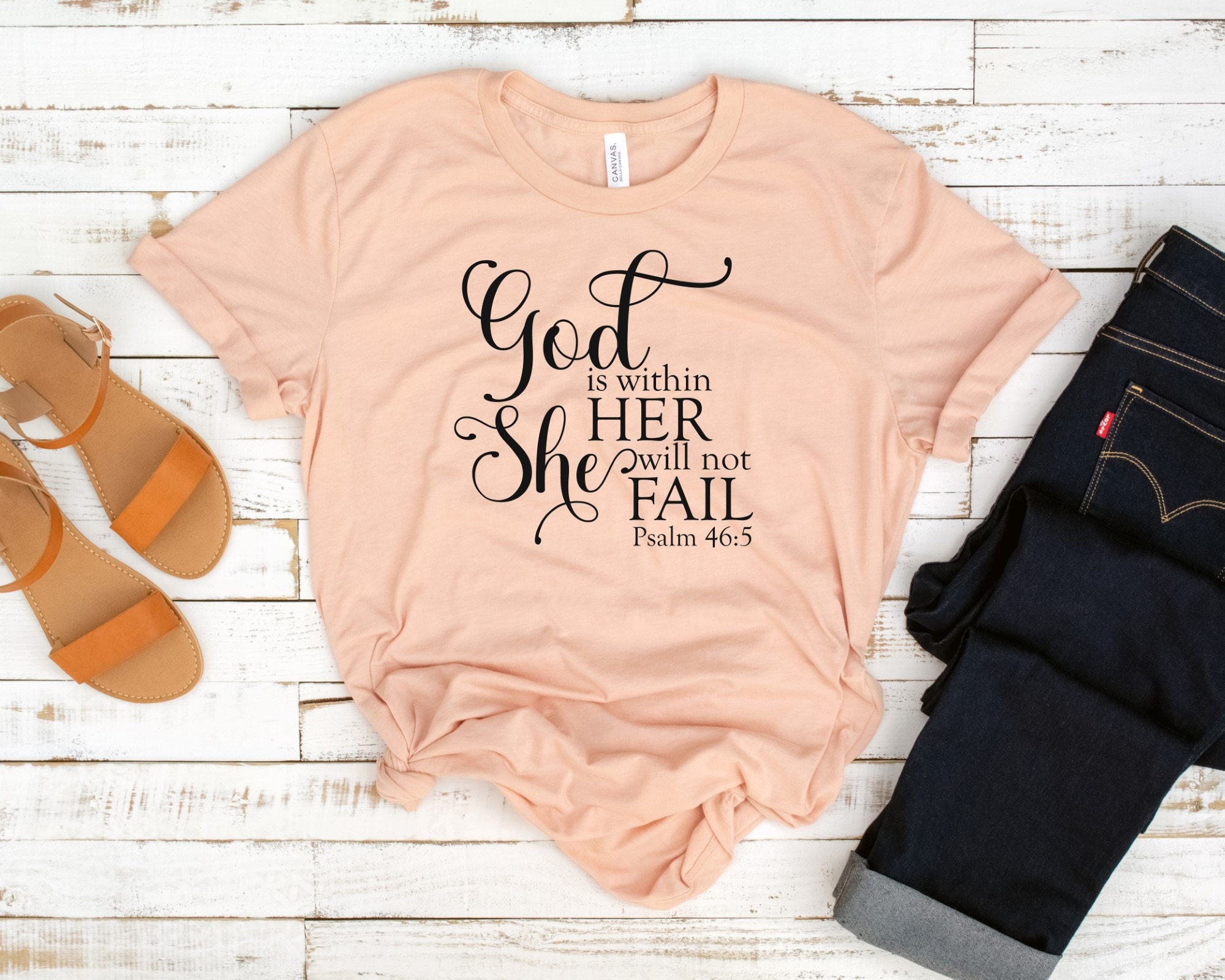 God is Within Her She Will Not Fail 2.0 Psalm 46:5 SVG PNG - Etsy