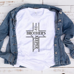 Soy el guardián de mi hermano Cruz SVG PNG Jpg Pdf, Silueta, Cricut, Svg religioso, Cruz Svg, Jesús Svg, Biblia Svg
