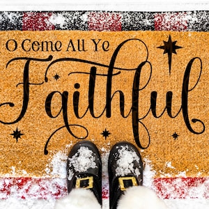 O Come All Ye Faithful SVG Christmas SVG PNG Jpg Pdf silhouet, Cricut, religieuze Svg, christelijke Svg
