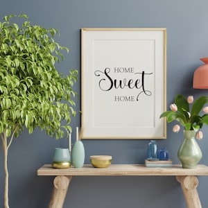 Hogar dulce hogar SVG PNG Jpg, archivo de corte de silueta Cricut en formato Pdf, archivo de impresión, refrán