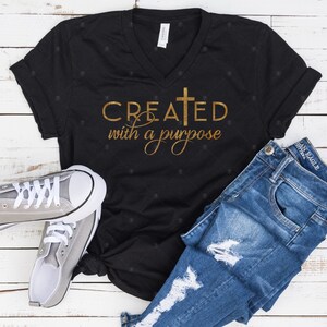 Creado con un propósito SVG PNG Cricut Silhouette Cutting Machine Frase religiosa