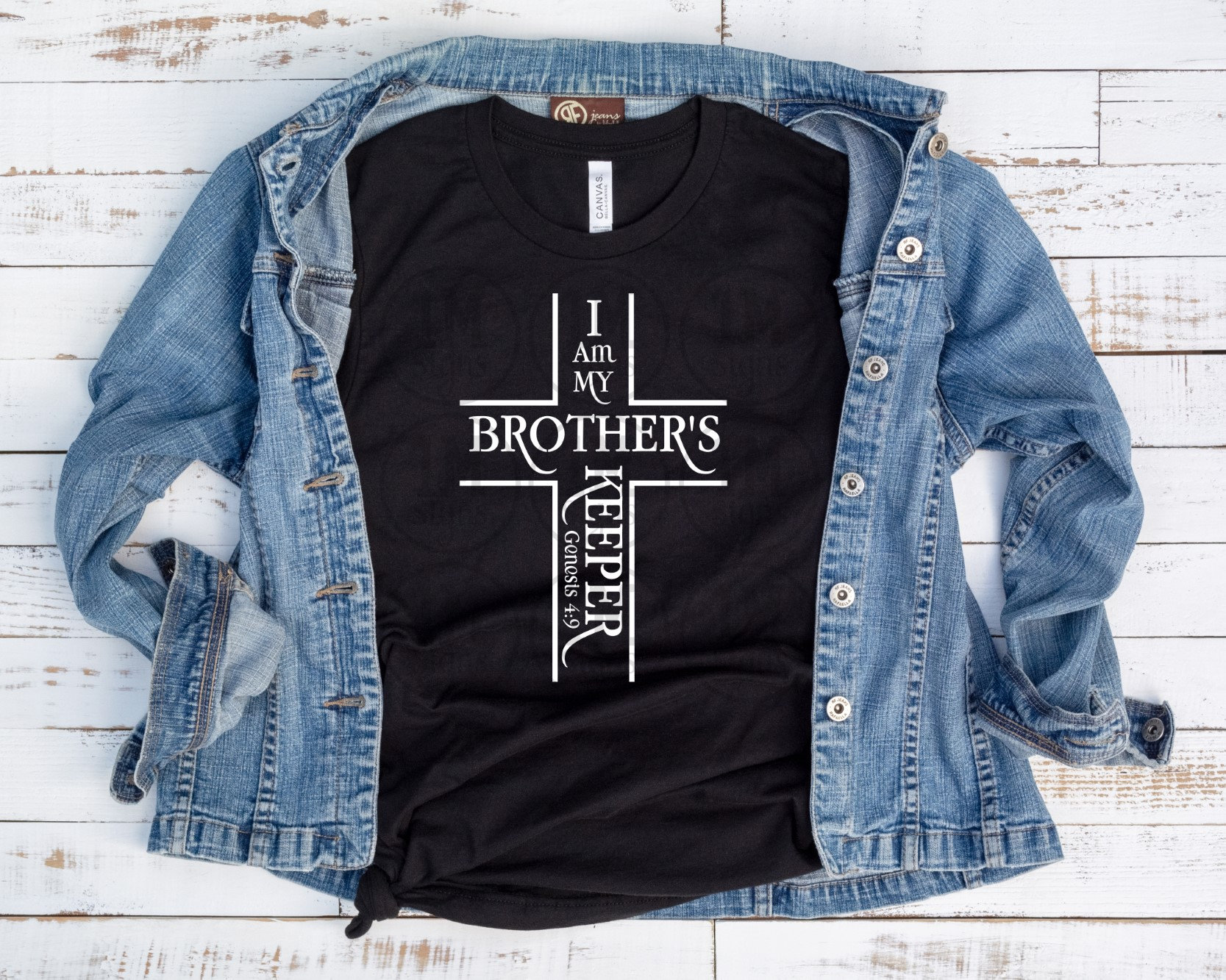 I Am My Brother's Keeper Cross SVG PNG Jpg Pdf Etsy