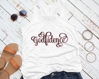 Godfidence SVG, Christian Quote SVG, Faith Quote SVG, Christian Shirt SvG, Religious Cricut SvG