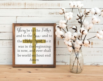 Prayer SVG, Glory Be Prayer Catholic Prayer Design, Christian Scripture Prayer, Religious Faith Cut File PNG JPG