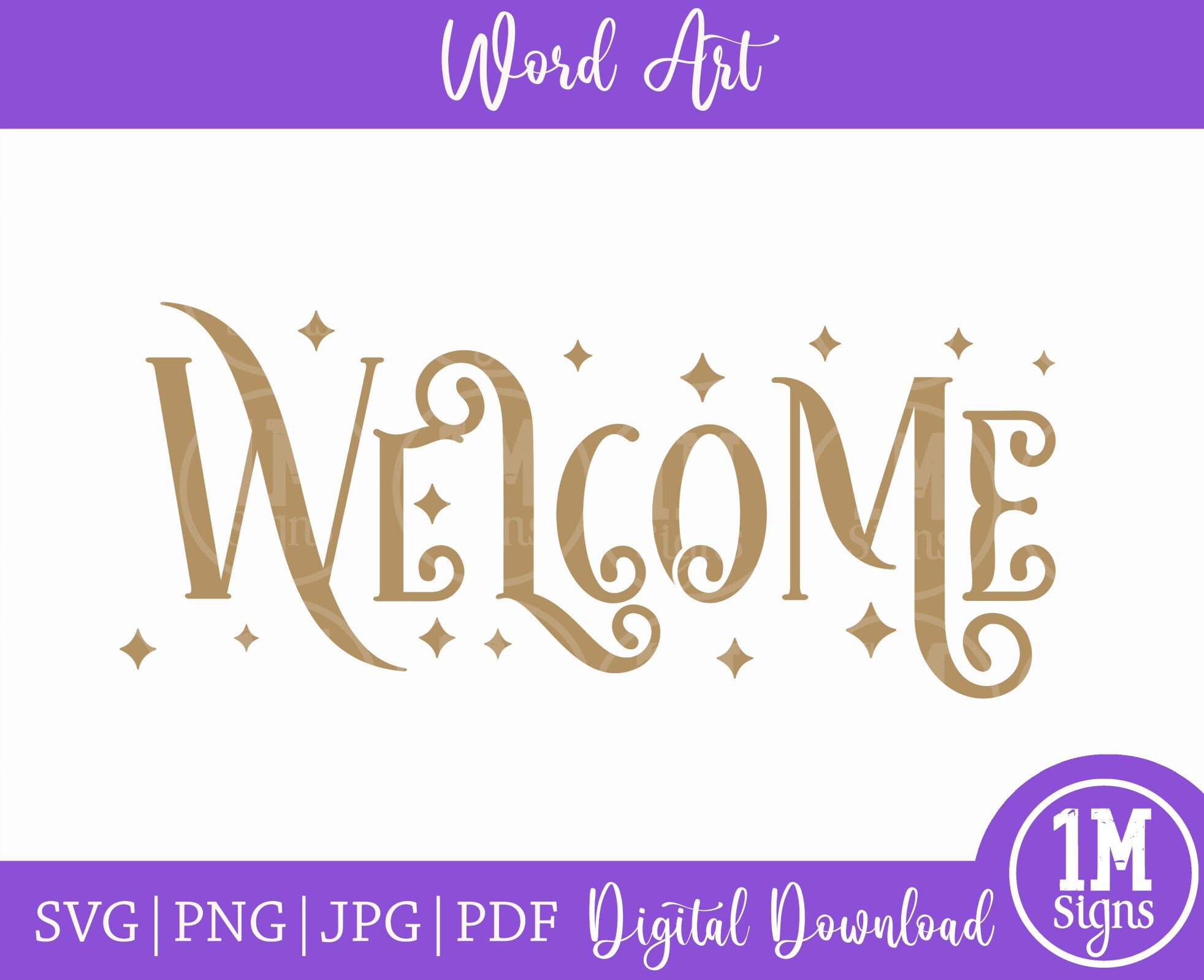 Welcome SVG PNG Jpg Pdf Digital Download Silhouette Cricut, Welcome ...