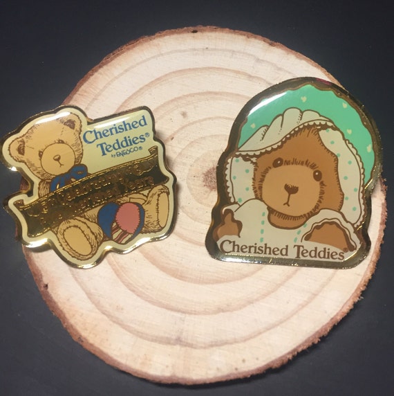 Vintage Enesco Cherished Teddies Collectors Bear Pins - Gem