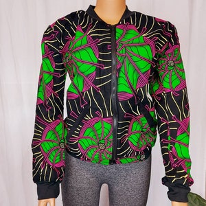 Africa Print Bomber Jacket | unisex Jacket | Gift for her | Gift for him | Africa Jacket