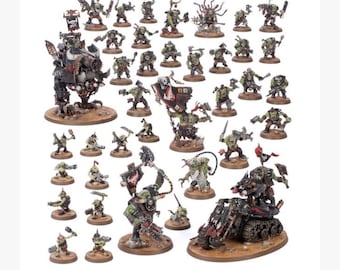 Specialmålad Warhammer 40 000 Armageddon-armé - Orker