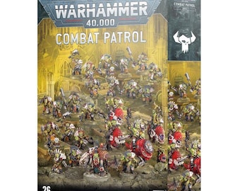 Målad Warhammer 40,000 Stridspatrull - Orkar