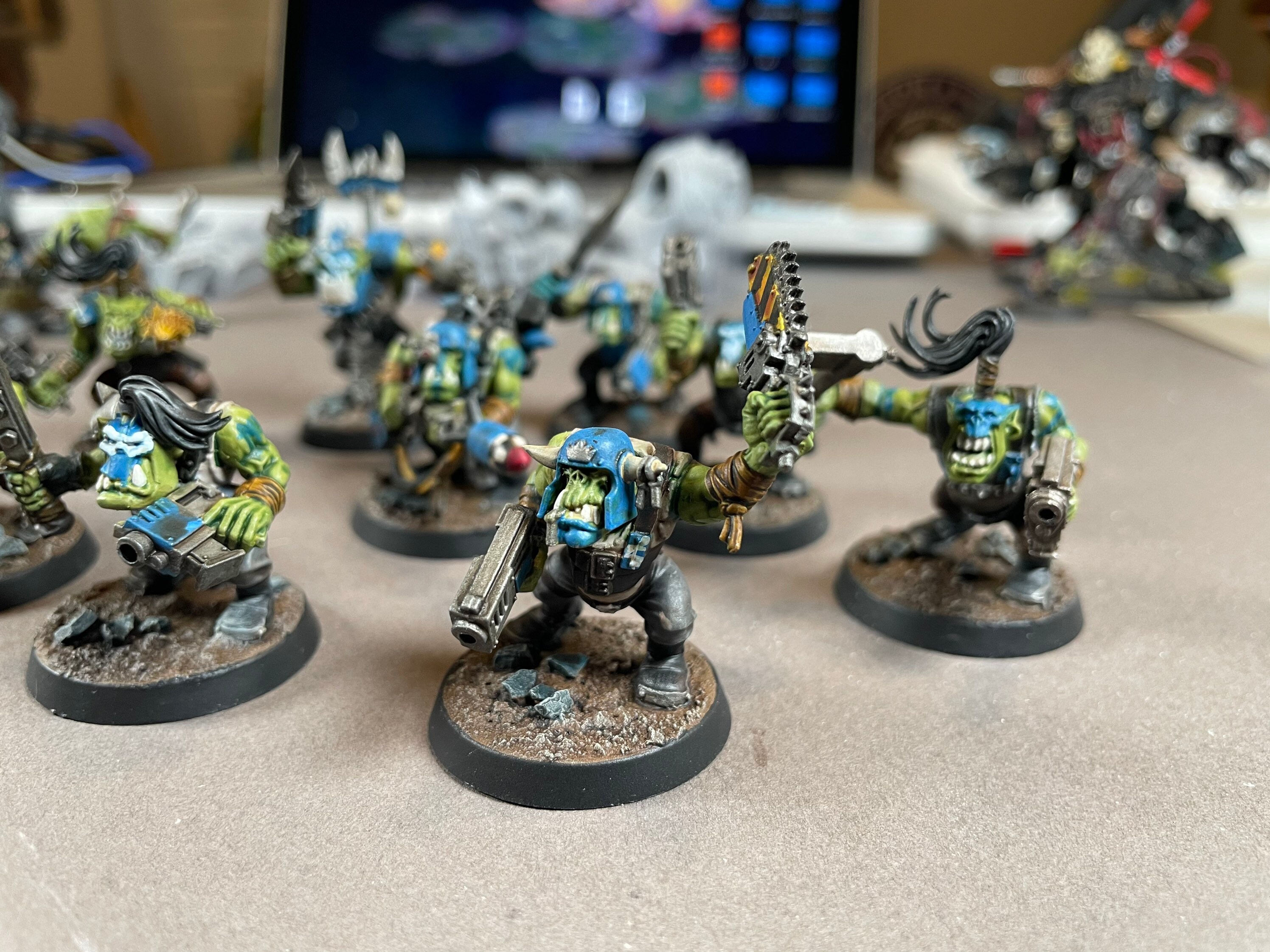 Warhammer 40K Evil Sunz Ork Warboss w mega zbroi | eBay