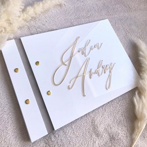 Acrylic wedding guestbook, wedding guestbook, custom wedding guestbook, personalized wedding book, wedding signage, wedding sign,