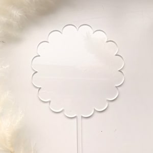 5er Set Kuchen Topper mit gesprenkelten Kreisen, Kuchen Dekor, Cricut, silber, weiß, gold, mittelgroß