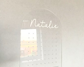Personalized Jewelry Display, Jewelry Stand, Girls Room Decor, Earring Holder, Acrylic earrinng stand, Jewelry Organizer, Earrings Stand