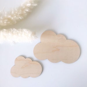 Wooden clouds, cut out clouds, wooden wall sign clouds, wooden clouds for nursery, nursery wooden clouds, clouds blank, wood baby room decor