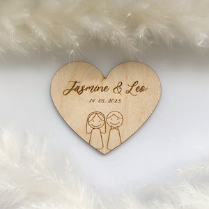 Magneti in legno personalizzati per matrimoni, bomboniere per invitati a matrimoni, magneti in legno personalizzati, bomboniere personalizzate per matrimoni, cartelli in legno con nomi di magneti