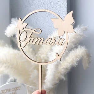 Butterfly cake topper, Personalized butterfly cake decor, BBaby Birthday cake topper, Baby shower cake topper, personalized cake topper,