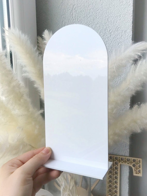 Acrylic long arch blank, blank arch for menu, blanks for crafting, acrylic blanks, wedding blank, blank acrylic sign, clear table sign,