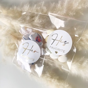 Conjunto de 10 adesivos para lembrancinhas de casamento, adesivo favorito dela, adesivo de casamento dourado, etiqueta para doces de casamento, adesivo para lembrancinhas de doces, o favorito dela