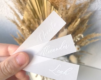 Transparent wedding place card, vellum place card, Personalized vellum place card, vellum wedding name card, vellum place cards for wedding,