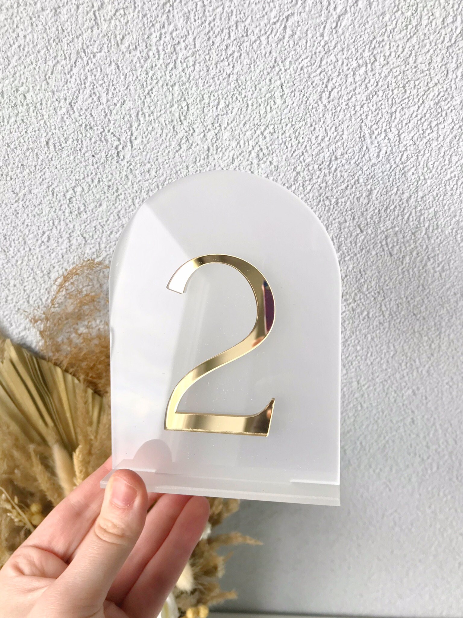 Acrylic Wedding Table Number, Acrylic Gold Table Number, Arch Table ...
