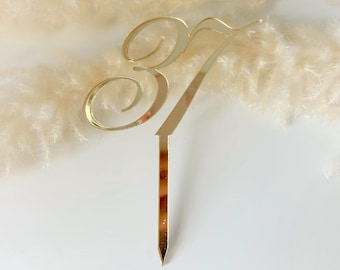 Numero per decorazione torta in acrilico, numero in acrilico per torta, numero dorato per decorazione torta, numero argentato per torta, numeri sulla torta, numeri in legno