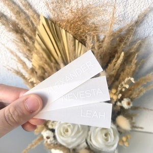 Tarjeta de lugar de boda transparente, tarjeta de lugar de vitela, tarjeta de lugar de vitela personalizada, tarjeta de nombre de boda de vitela, tarjetas de lugar de vitela para boda,