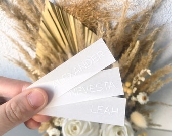 Transparent wedding place card, vellum place card, Personalized vellum place card, vellum wedding name card, vellum place cards for wedding,