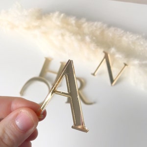 Acrylic adhesive letter, acrylic letter gold acrylic alphabet, adhesive gold mirror number, letter material, glue silver sign character