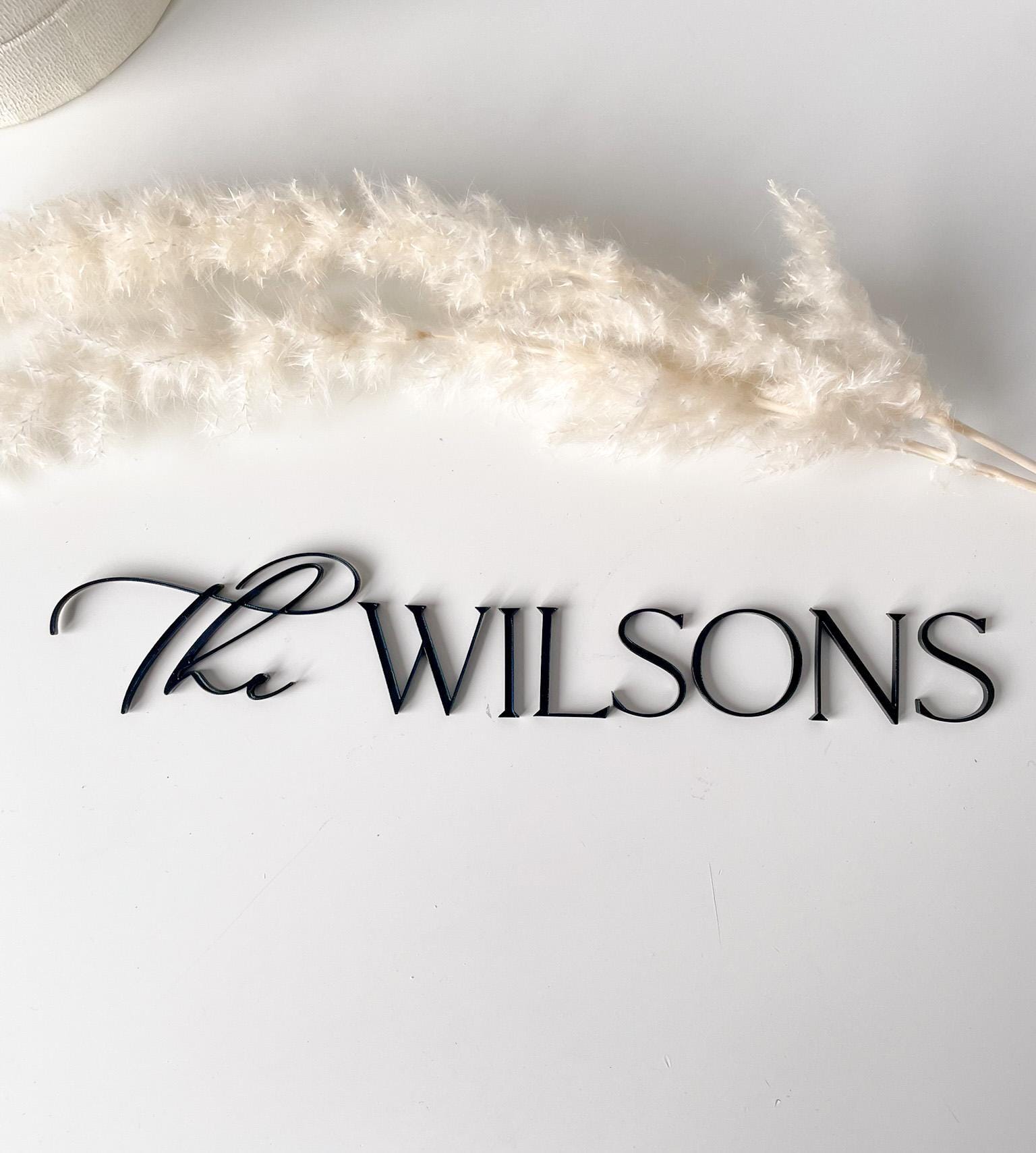 Acrylic Adhesive Last Name Letters, Acrylic Letter Gold Acrylic ...