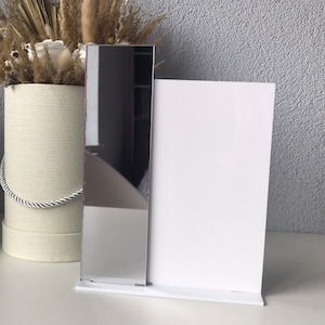 Doppel-Acryl Rohling mit Ständer, Rohlinge für Menü, Rohling zum Basteln, Rohling Acryl Schild, Hochzeitsrohling, Hochzeitsacryl Rohling,