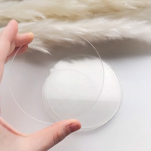 Visland Transparent Acrylic Cake Base Board, Round Cake Disc, Cake Disk Acrylic Sheet, Round Acrylic Backdrop,Multiple Sizes, Size: 30 cm