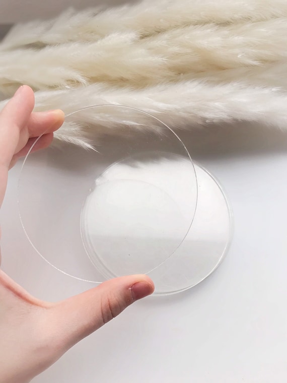Set of 10 Blank Acrylic Circles for Crafting, Blank Acrylic Circle, Clear  Acrylic Discs, Round Craft Blanks, Craft Supplies, 2 Mm Clear Disc 