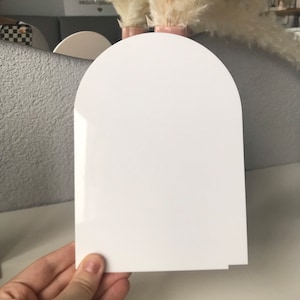 Acryl Rohling Bogen mit Ständer, Bogen Acryl Rohling, Acryl Klarschild, Hochzeit Schilder, Cricut Bogen, DIY Hochzeit Schilder, transparente Schilder