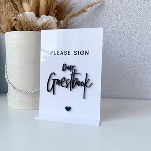 Acrylic photo guestbook sign, photo guestbook sign, gold wedding sign, acrylic party sign, acrylic wedding table sign, polaroid wedding sign