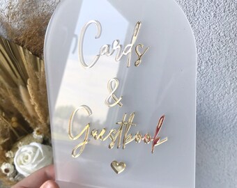 Acrylic cards and guestbook sign, gift sign, guestbook wedding sign, acrylic wedding table signs, gifts and guestbook table sign